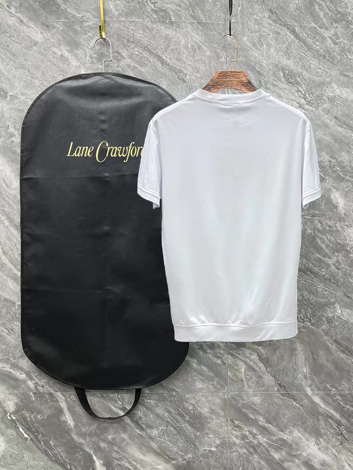Prada Short-Sleeve T-Shirt – 25SS Collection in Black With White Triangle Logo