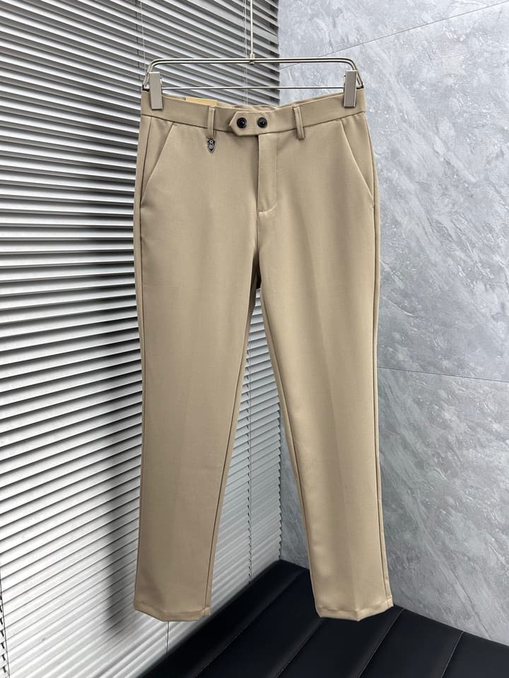 Burberry Tailored Casual Trousers – 2025SS in Camel Brown