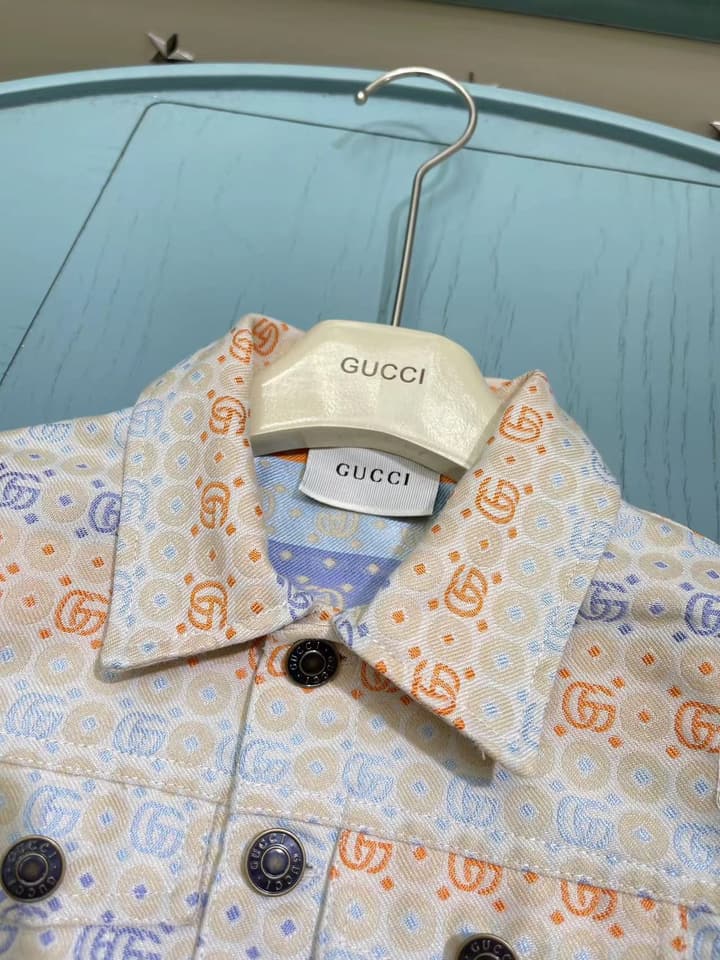 Gucci Children's Jacquard Skirt Set – 2025SS in Cream Multi-color Jacquard Set
