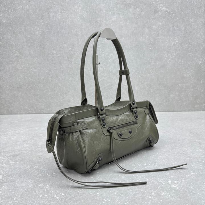 Balenciaga Le City East-West Motorcycle Bag – 2024 Early Autumn Collection in Classic Black
