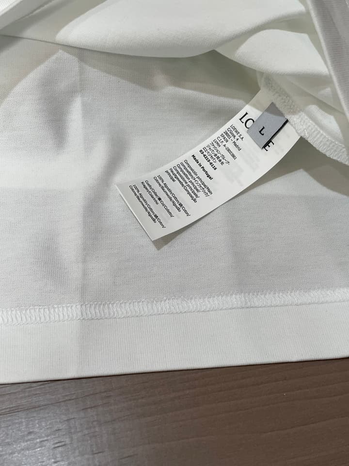 Loewe Logo Mercerized Cotton T-Shirt – 2026 Spring/Summer Collection in Black