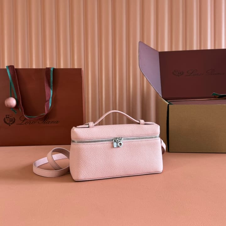 Loro Piana Extra Pocket L19 Crossbody Bag in Cream Gold Hardware