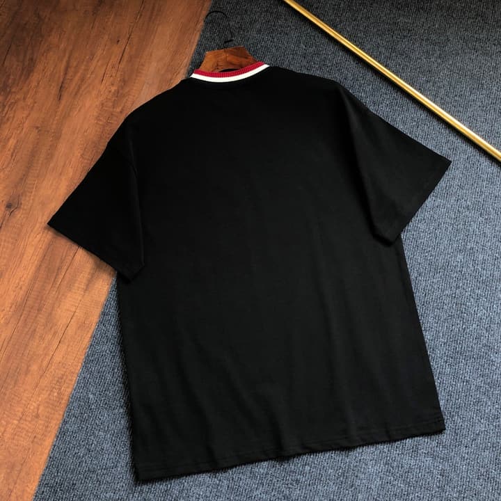 Moncler Embroidered Logo Crewneck T-Shirt – 2026SS in Black