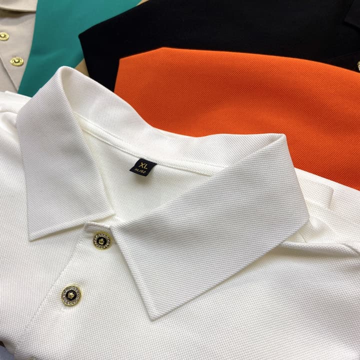 Hermès Seamless Mercerized Cotton Polo Shirt – 2026 Spring/Summer Collection in White