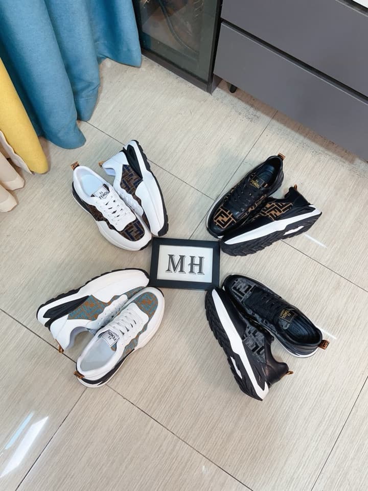 Fendi Classic Calfskin Sneakers