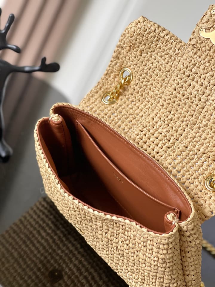 Celine Teen Victoire Small Woven Handbag – 2025 Collection – 25SS in Beige Quilted