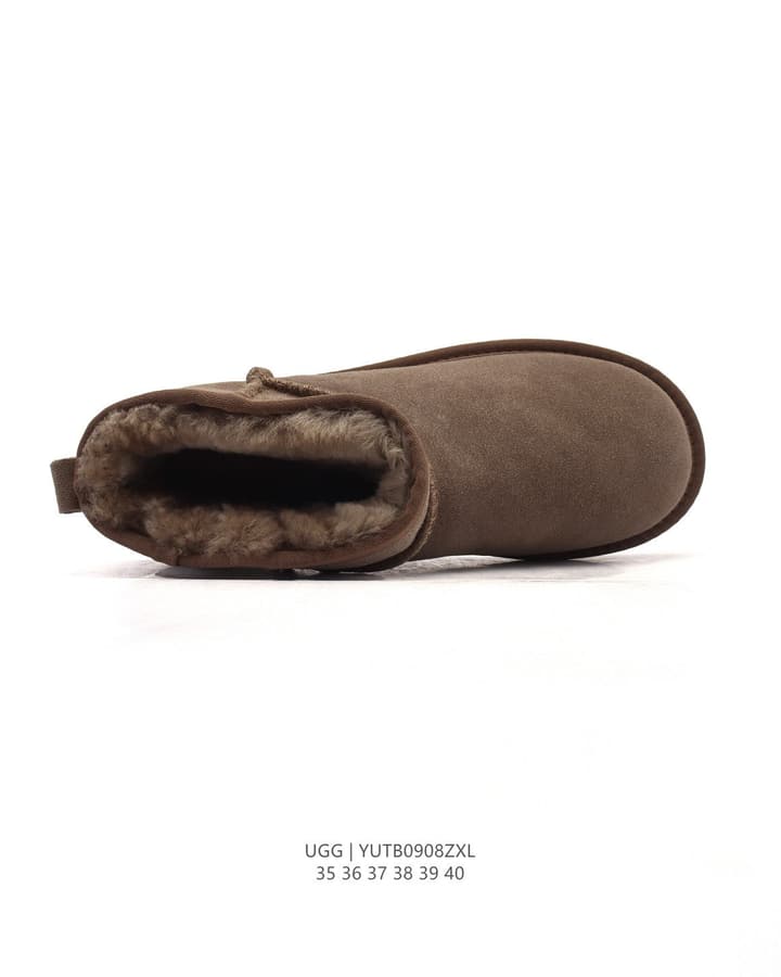 UGG Mid-Tube Plush Snow Boots – Autumn/Winter Collection in Black