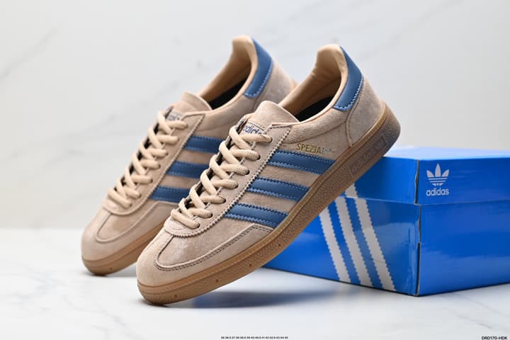 Adidas Handball Spezial Retro Suede Sneakers in Burgundy White Stripes