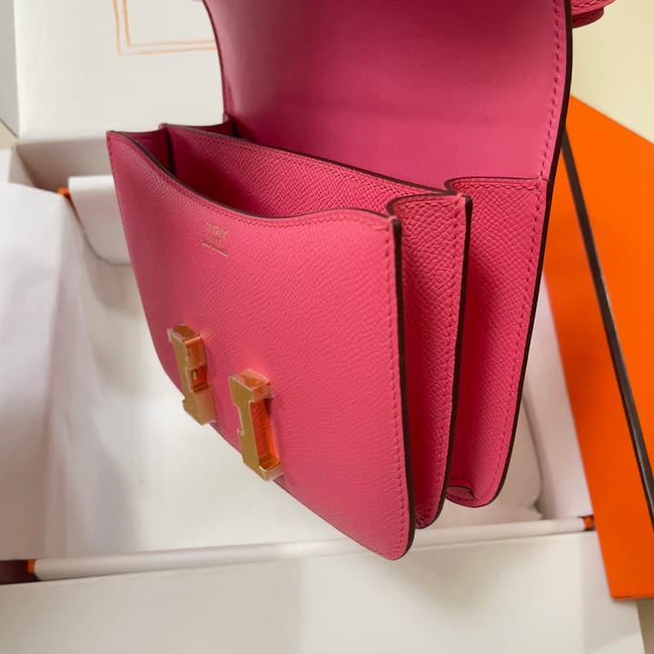 Hermès Constance Bag in Pink With Gold Hardware