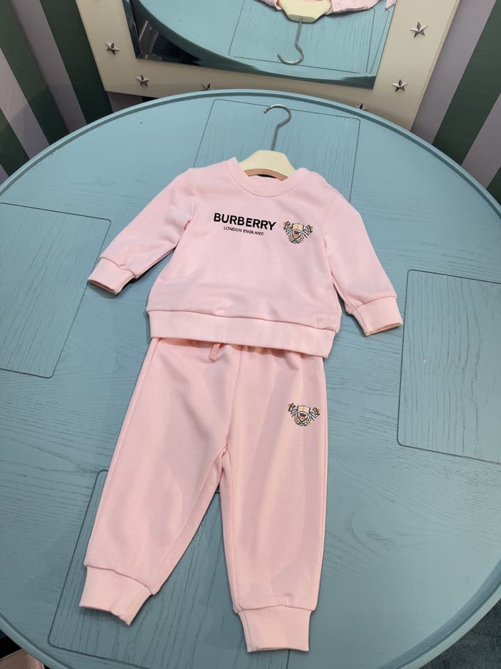 Burberry Infant Two-Piece Set – Kids Collection – 2025SS in Pink Set