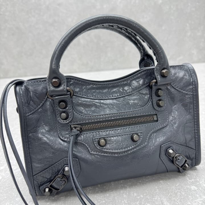 Balenciaga Le City Mini Bag – 2024 in Volcanic Rock Grey