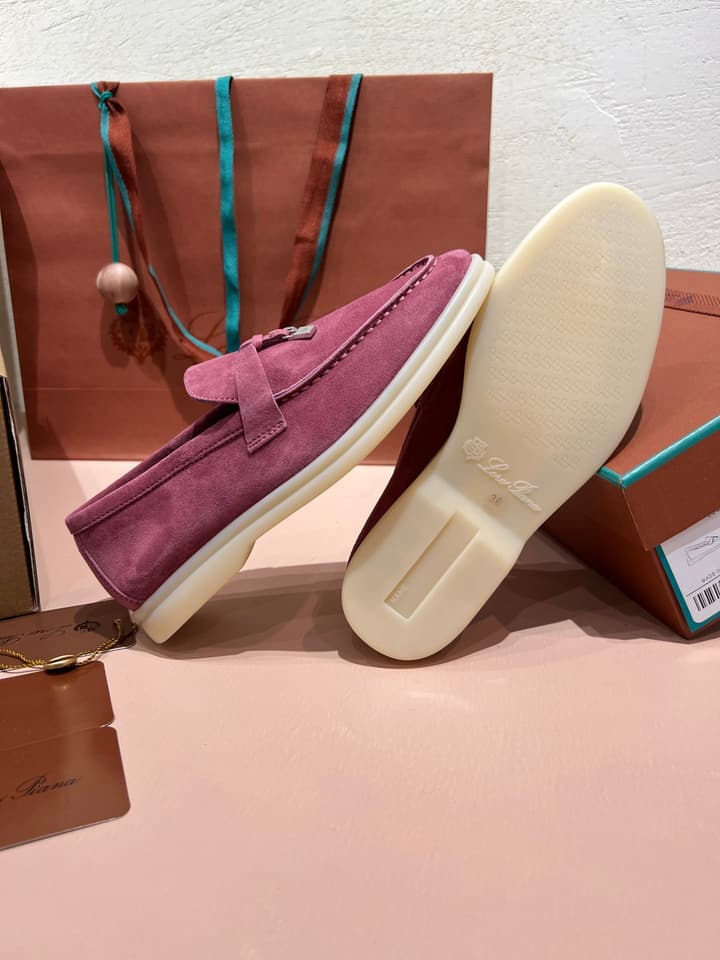Loro Piana My Charms Suede Mules