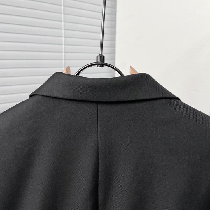 Dior Black Corduroy Peak Lapel Blazer