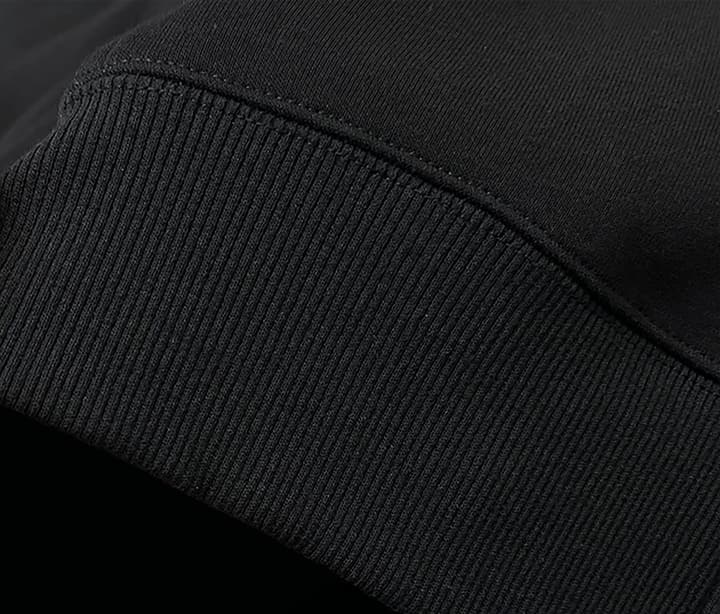 Moncler Classic Embroidered Logo Zip Hoodie in Black
