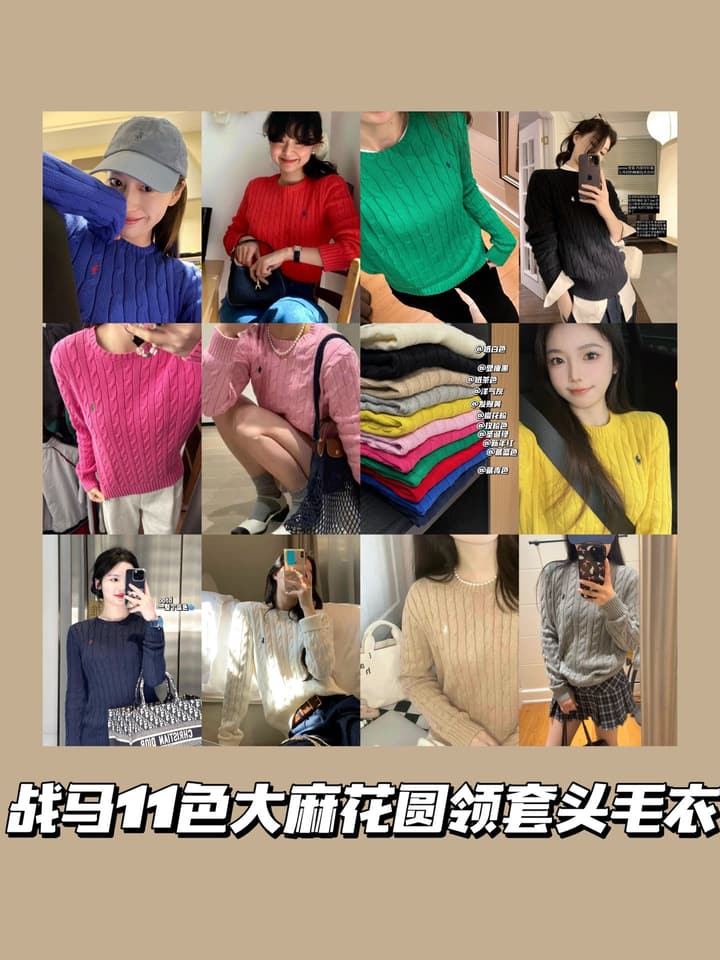 Ralph Lauren Classic Cable Knit Sweater in Royal Blue Cable Knit
