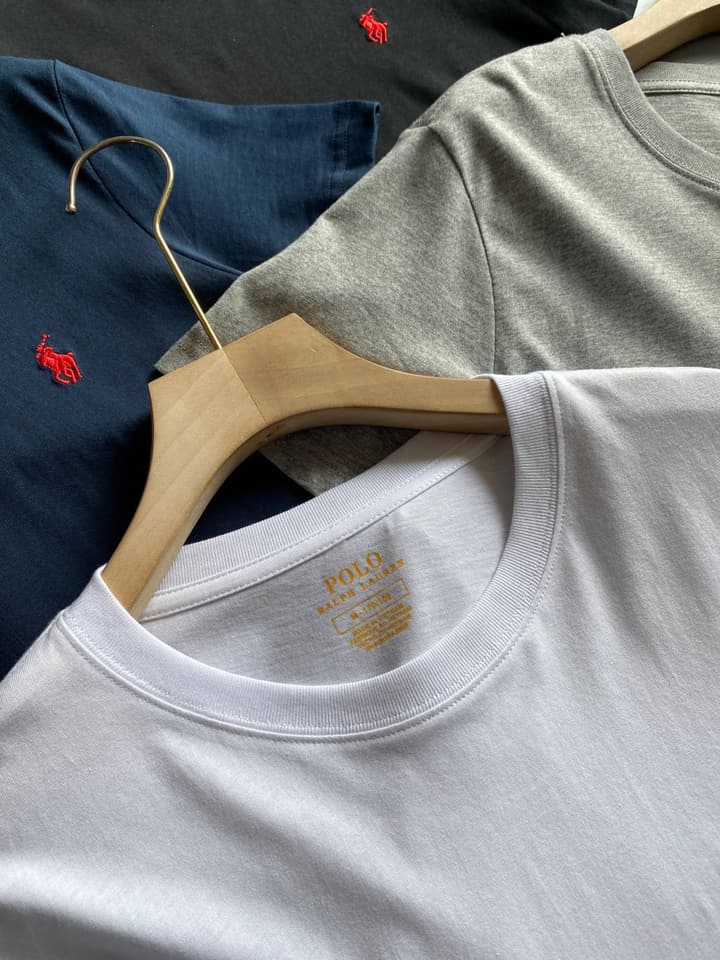 Ralph Lauren Pony Logo Crewneck T-Shirt in Black