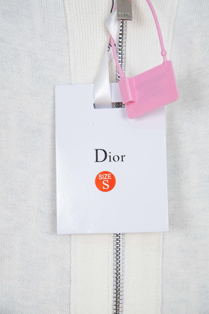 Dior CD Monogram Jacquard Cardigan – 24SS in Dark Grey
