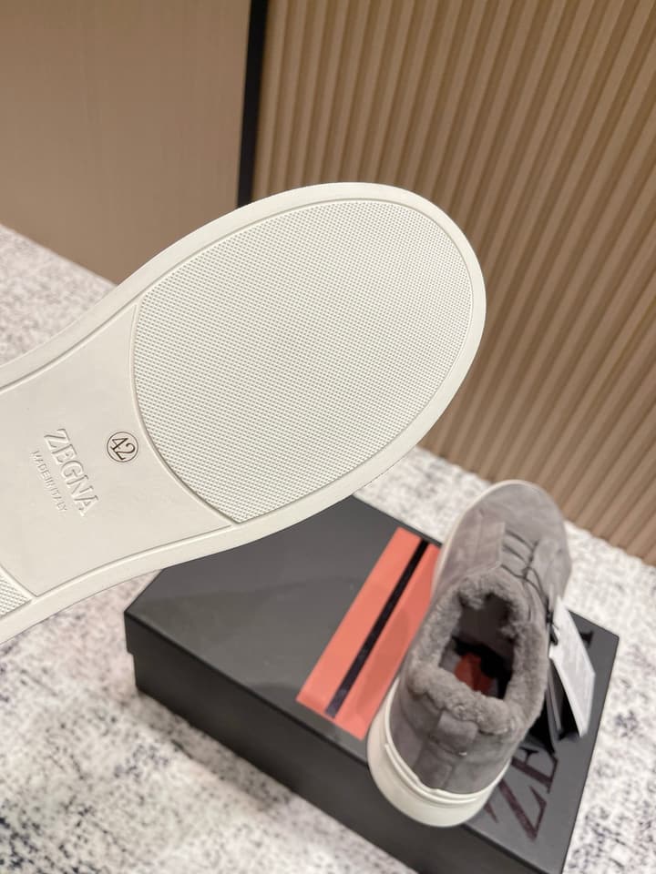Zegna Triple Stitch Low-Top Casual Shoes – 2025SS in Black Leather