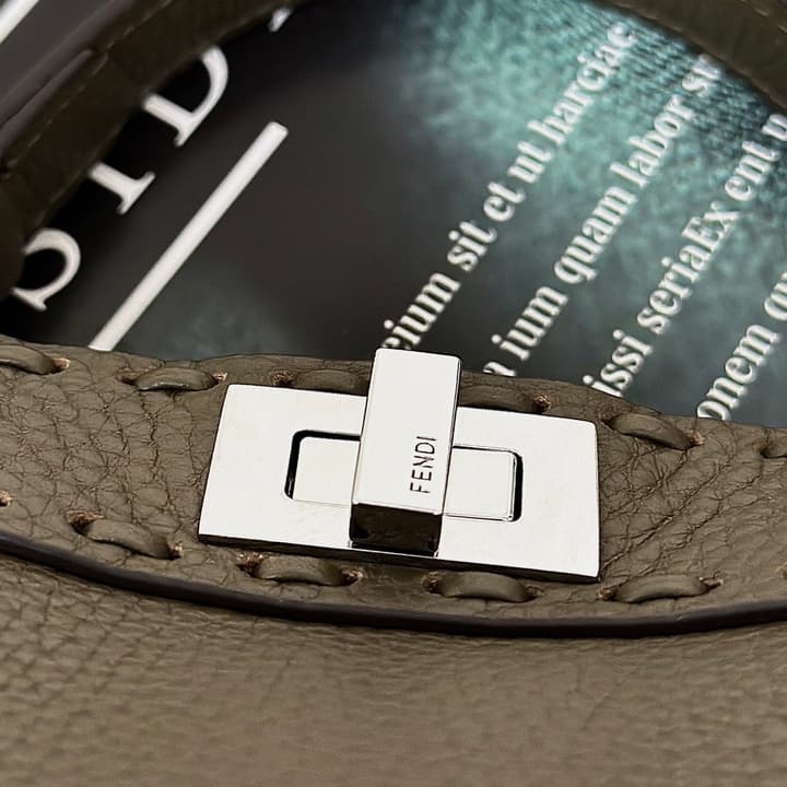 Fendi Peekaboo I See You Petite Satchel in Classic Black