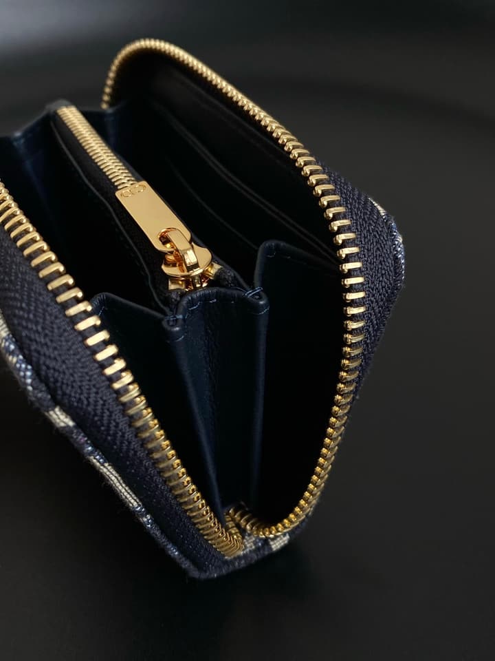 Dior Saddle Zipper Card Holder