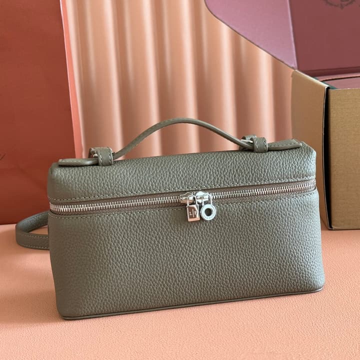 Loro Piana Extra Pocket L19 Crossbody Bag in Cream Gold Hardware