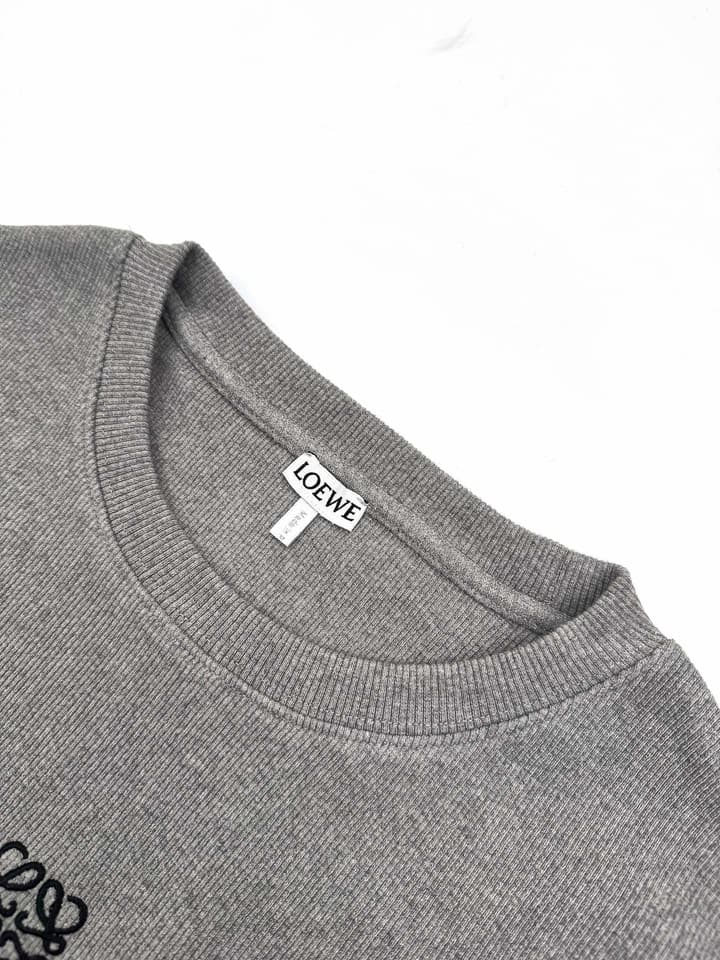 Loewe Anagram Embroidered Long Sleeve Sweatshirt