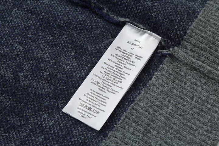 Dior Oblique Jacquard Wool Crewneck Sweater – 2026SS in Navy Oblique With Light Blue Trim