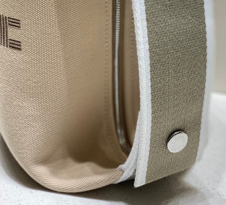 Hermès Trousse Bride-A-Brac Canvas Pouch in Beige