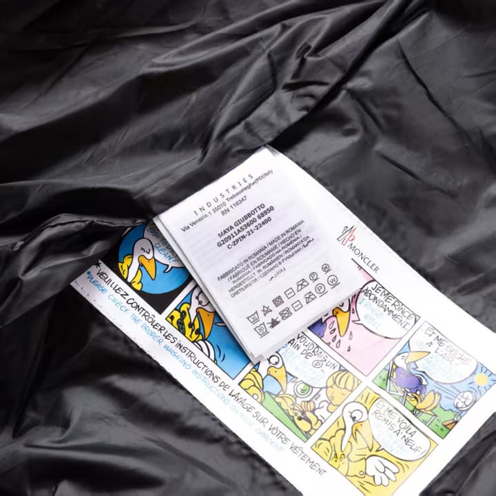 Moncler Classic Maya Hooded Windbreaker Jacket in Solid Black