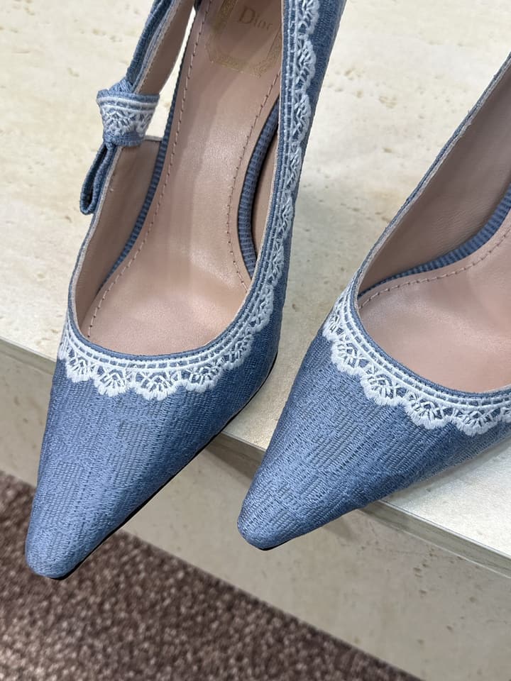 Dior J'Adior Dentelle Jelly Bow Pumps – 2026 Early Spring Collection in Black 6.5cm Heel