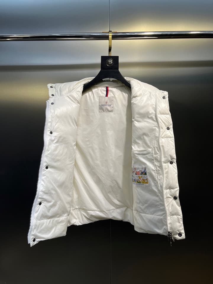 Moncler Unisex Down Vest in Gold