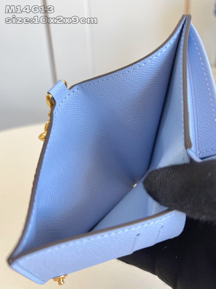 Louis Vuitton Charms Pocket Wallet in Monogram With Gold Disc Charm