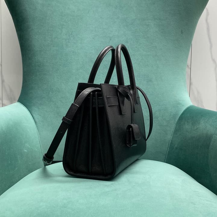 Saint Laurent Sac De Jour Satchel Bag in Gold