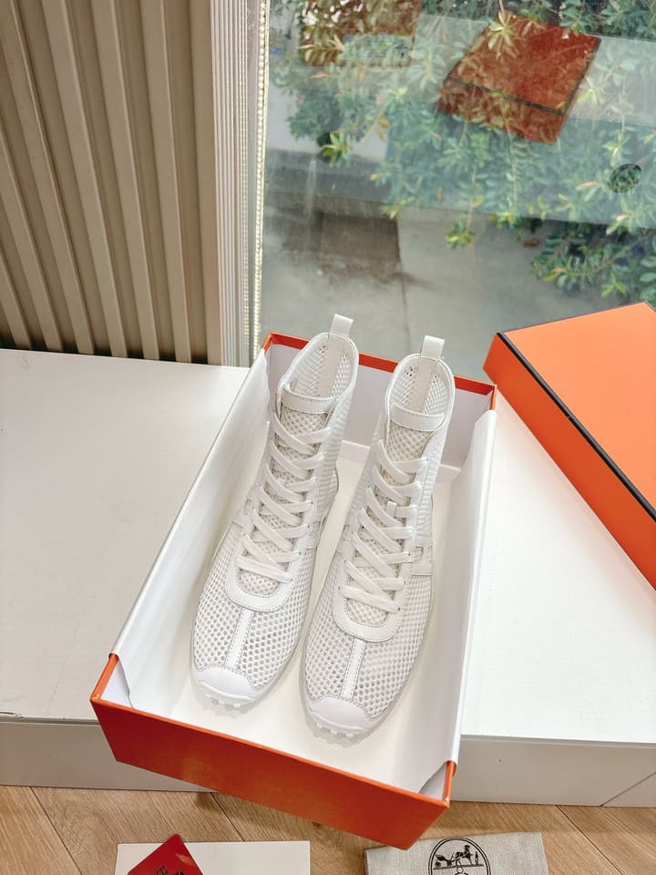 Hermès Bouncing Mesh Sneakers in Black