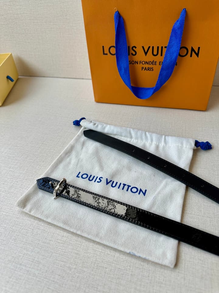 Louis Vuitton Iconic Reversible Monogram Belt in Gold Hardware