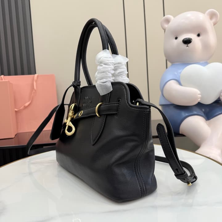 Miu Miu Aventure Leather Shoulder Bag