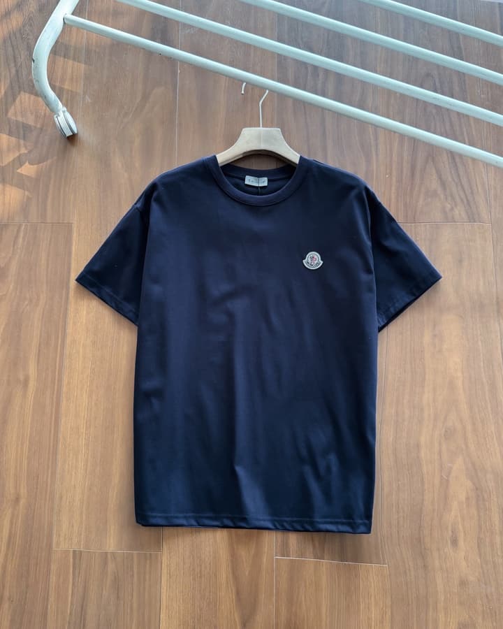 Moncler Classic Logo Cotton T-Shirt in Bright Green