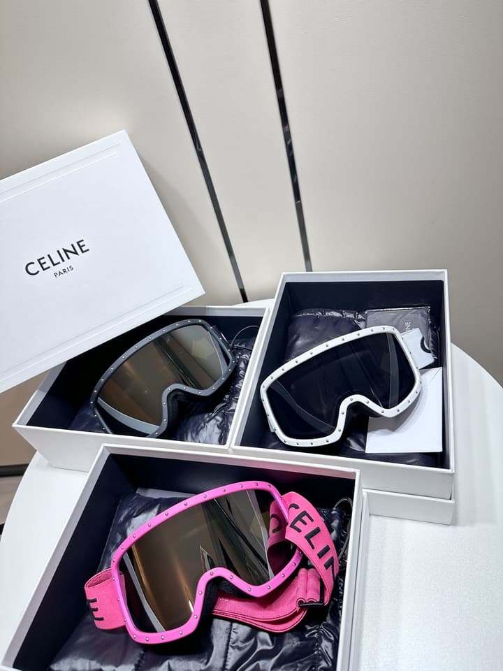 Celine High-Performance Ski Goggles in Classic Black