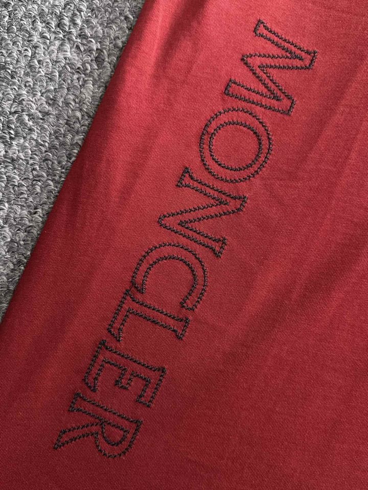 Moncler Woven Pocket Embroidery Logo T-Shirt – 2025SS in Black