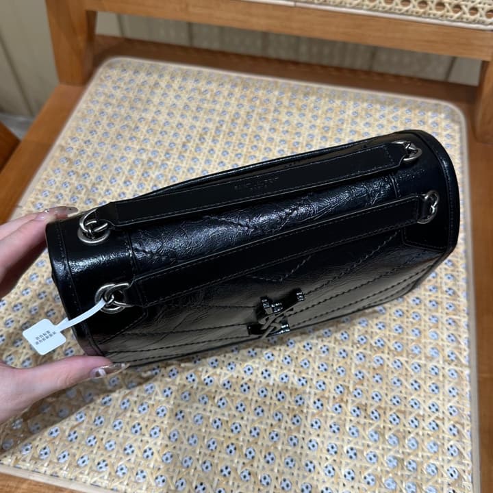 Saint Laurent Niki Baby Shoulder Bag in Apricot