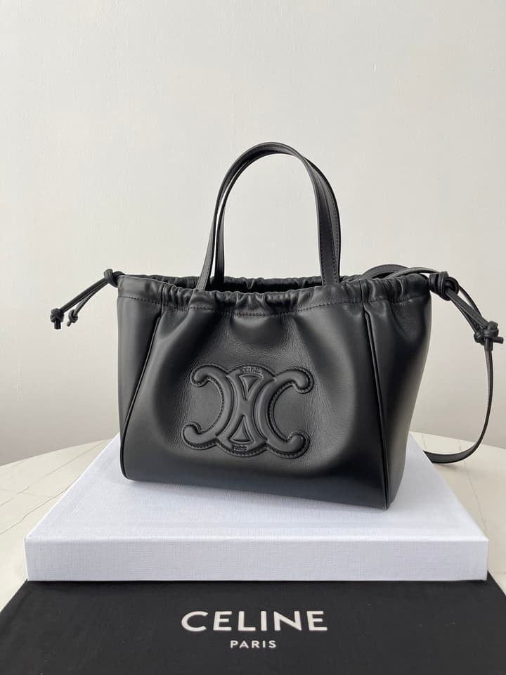 Celine Mini Cuir Cabas Triomphe Tote Bag – 2024SS in Beige