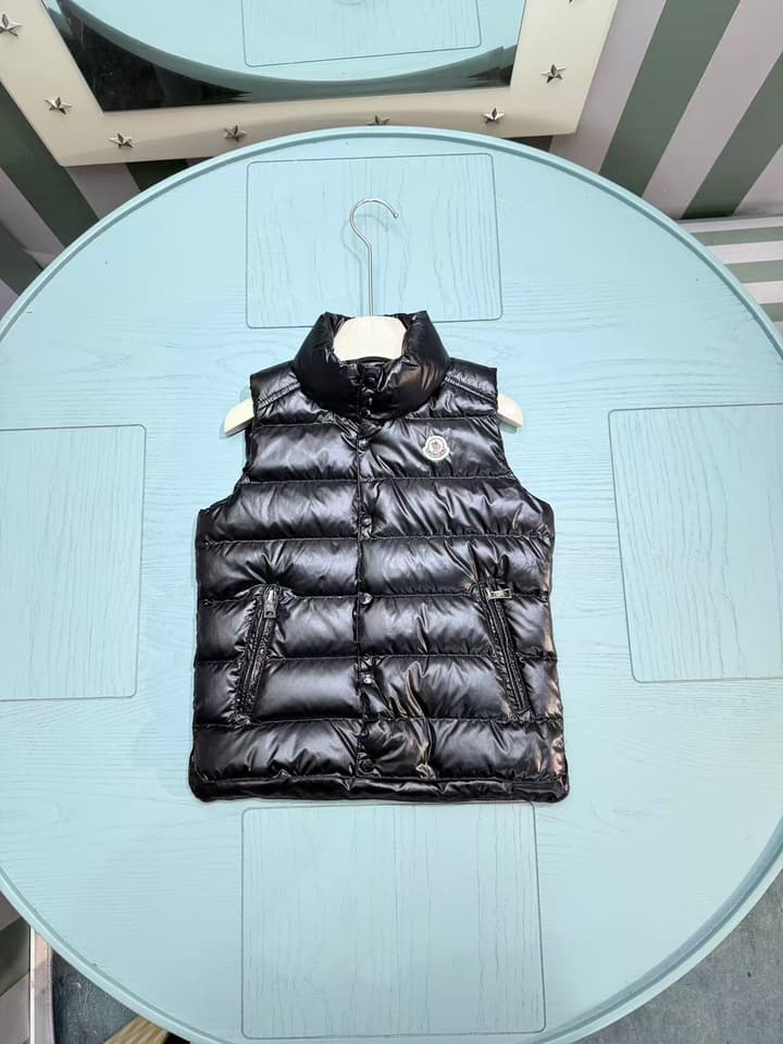 Moncler Kids Puffer Vest – 2025SS/FW Collection in Black