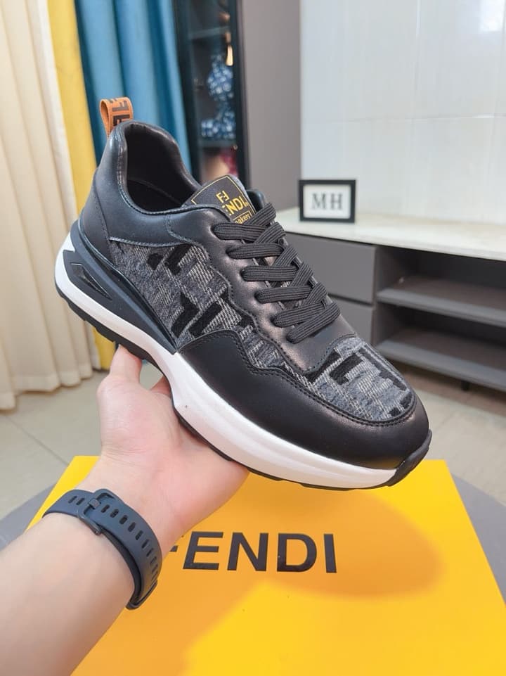 Fendi Classic Calfskin Sneakers