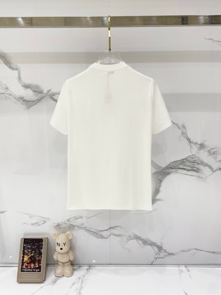 Loewe Mercerized Cotton Embroidered Logo T-Shirt in Black