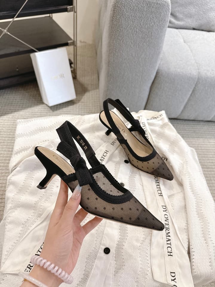 Dior J'Adior Patent Leather Kitten Heel Sandals in Classic Black Smooth Leather