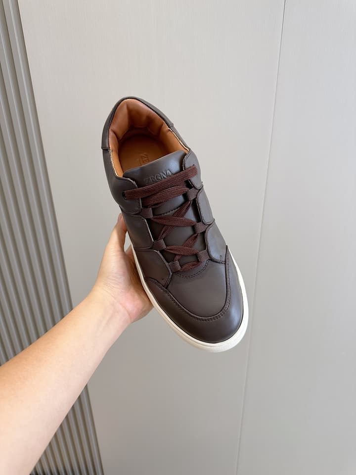 Zegna Tiziano Couture Sneakers in Black With Matching Laces