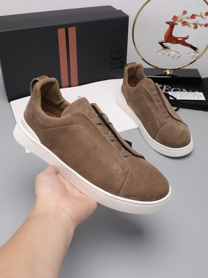 Zegna Triple Stitch Low-Top Sneakers