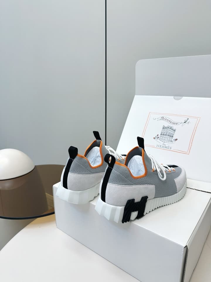 Hermes H Classic Couple Sneakers in Black