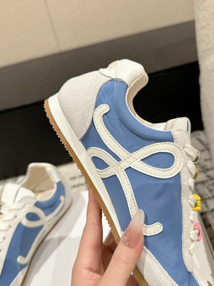 Loewe Ballet Runner 2.0 Unisex Sneakers – 2025 Collection in White And Light Blue