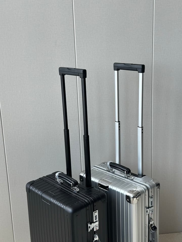 Rimowa 973 Retro Aluminum-Magnesium Luggage in Black